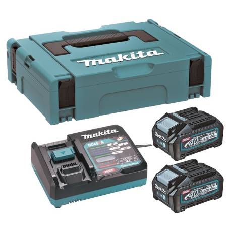 Makita Sada 2x baterie 4,0Ah a nabíječka 40V XGT